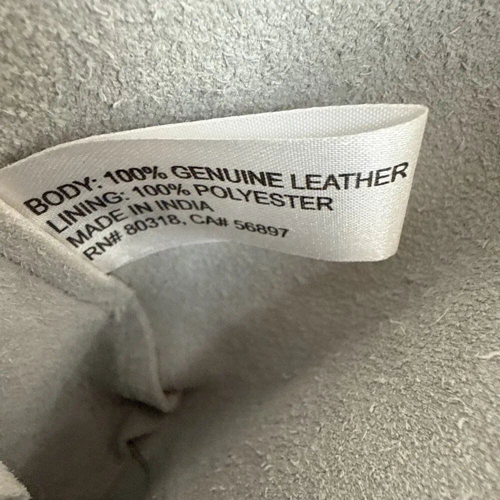 Lucky Brand Jaid Shoulder Tote Bag Purse Shopper Stucco Ivory Pebbled Leather - Image 10