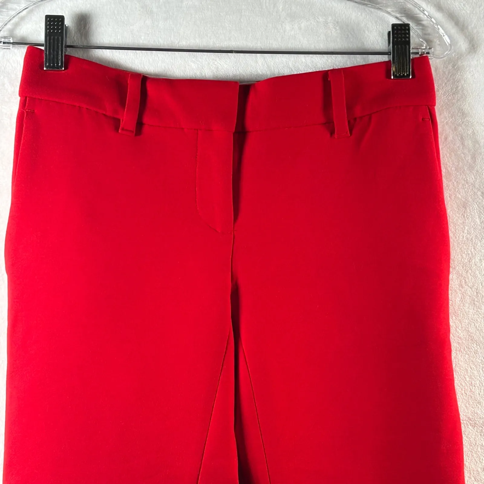 JUBILEE Red Ruffle Hem Cropped Pants Womens Size 28 - Image 3