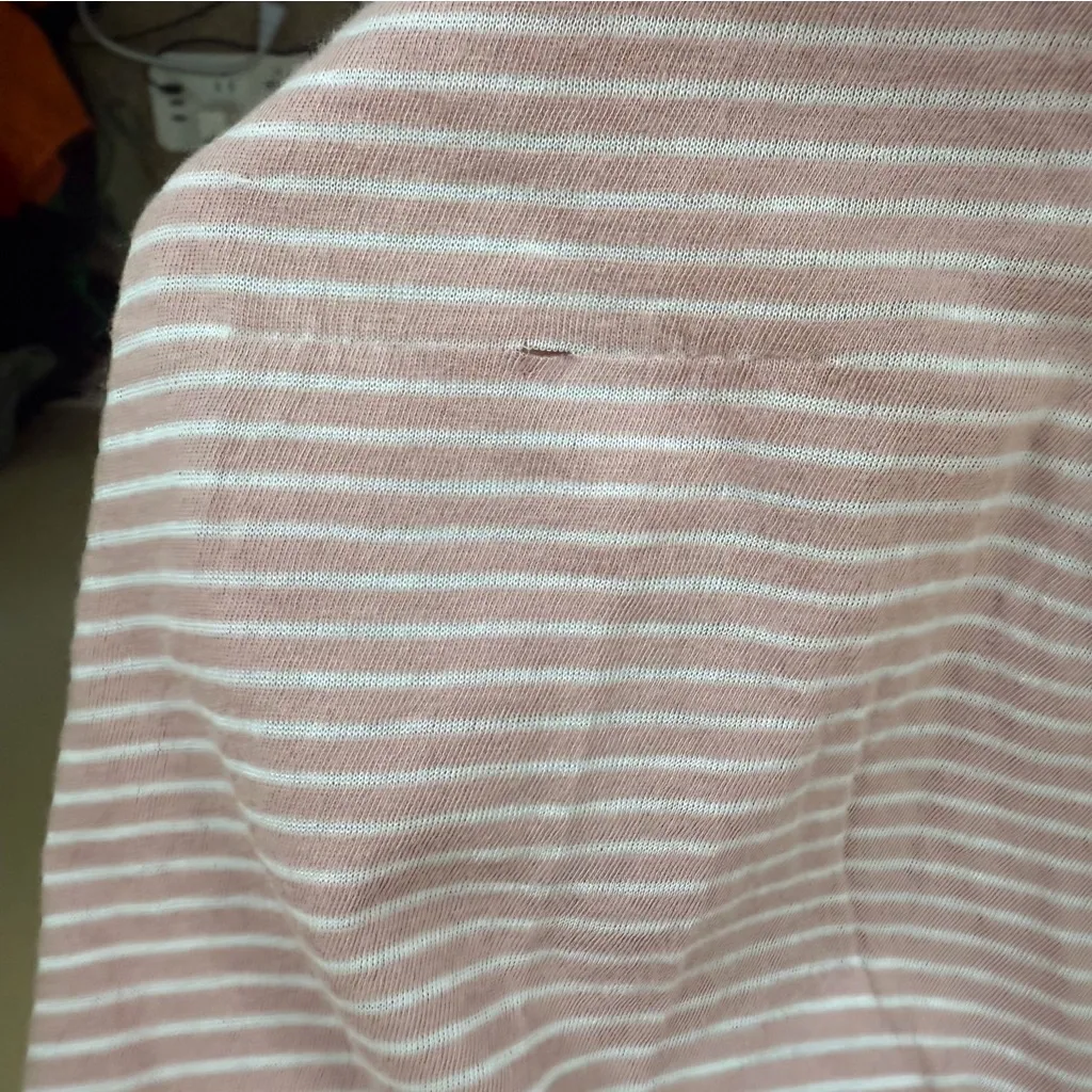 Frank & Eileen Racerback Striped Mauve Asymmetrical Tank Size Small Travel - Image 7