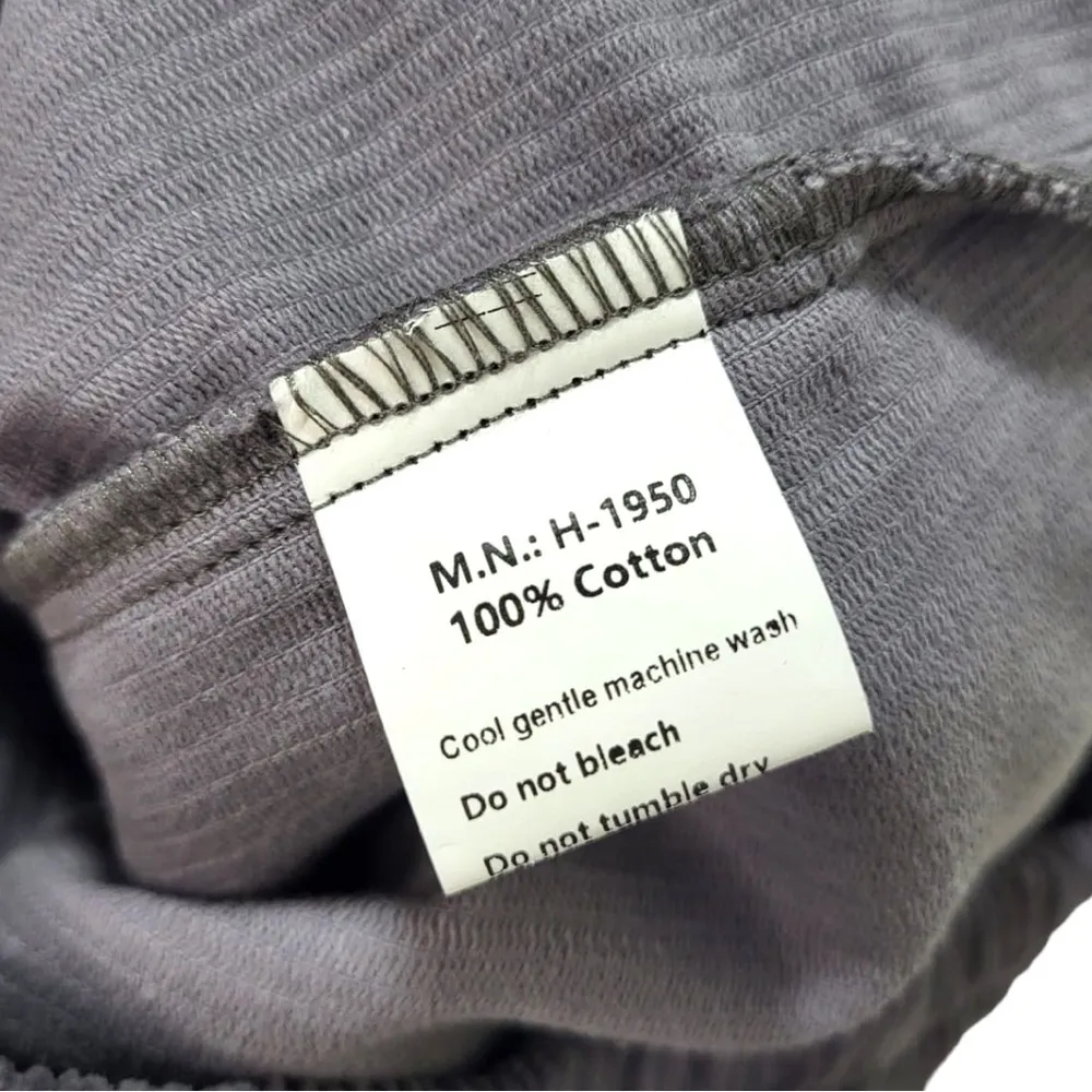 Corduroy Straight Leg Relaxed Fit Joggers in Dark Grey Size XL - Image 6