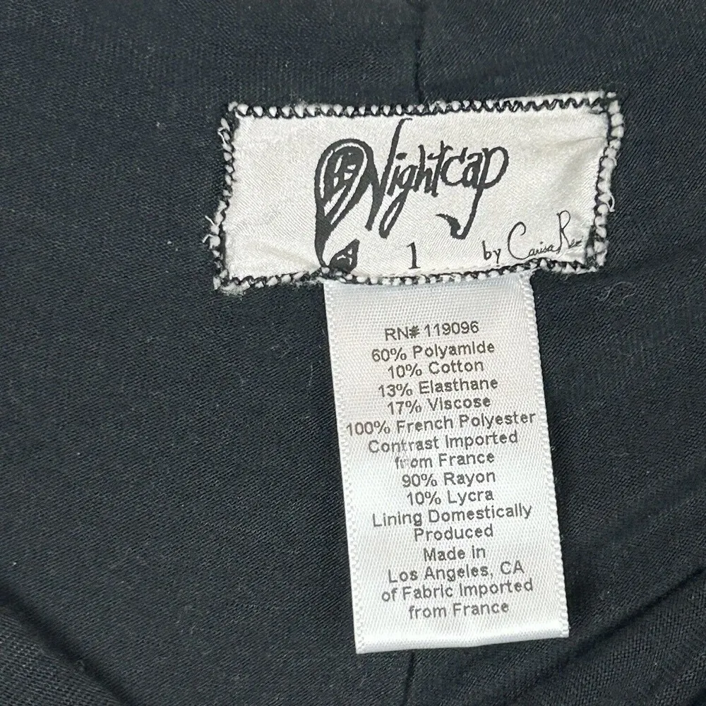 Nightcap Womens size 1 XS Mid Rise Lace skinny Pants black sheer Msrp $187 - Image 6