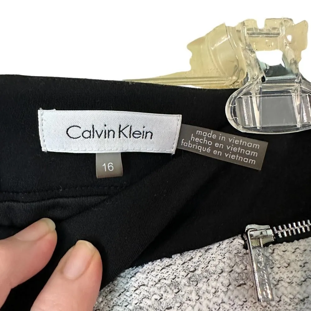 Calvin Klein Tweed Pencil Skirt Size 16 - Image 7