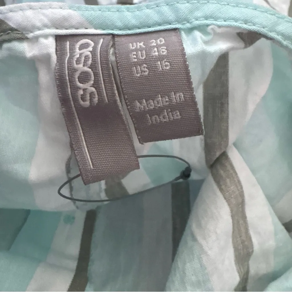 ASOS Cotton Crop Jumpsuit Size 16 - Image 5