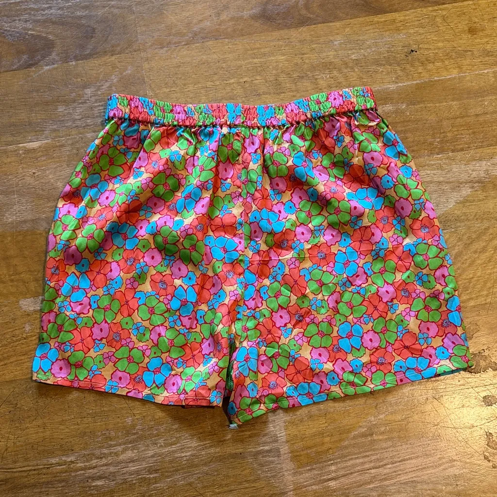 Frankie's Bikinis Floral Athletic Shorts - Multicolor - Image 3