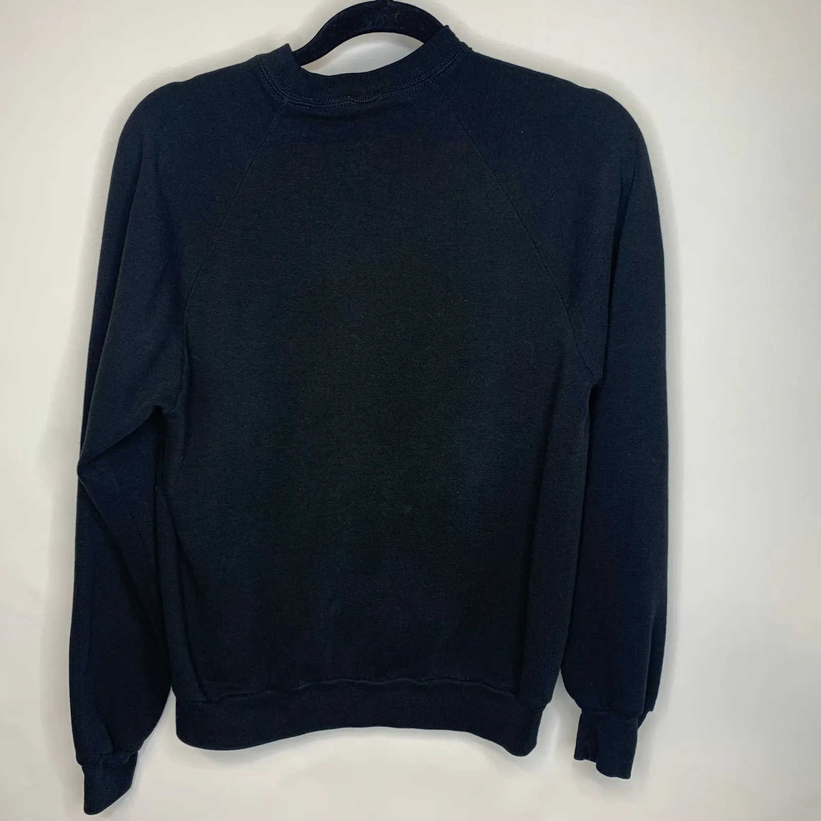 Dickies Sweatshirt Vintage Reworked Denim Pocket Sz XS Small - Image 9