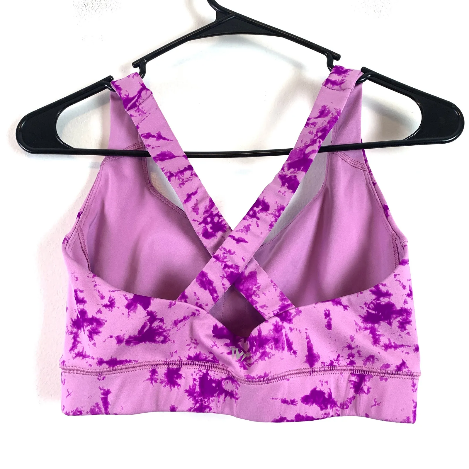 IVL Collective Athletic Sports Bra Crop Top Purple Tie Dye Size 8 - Image 5