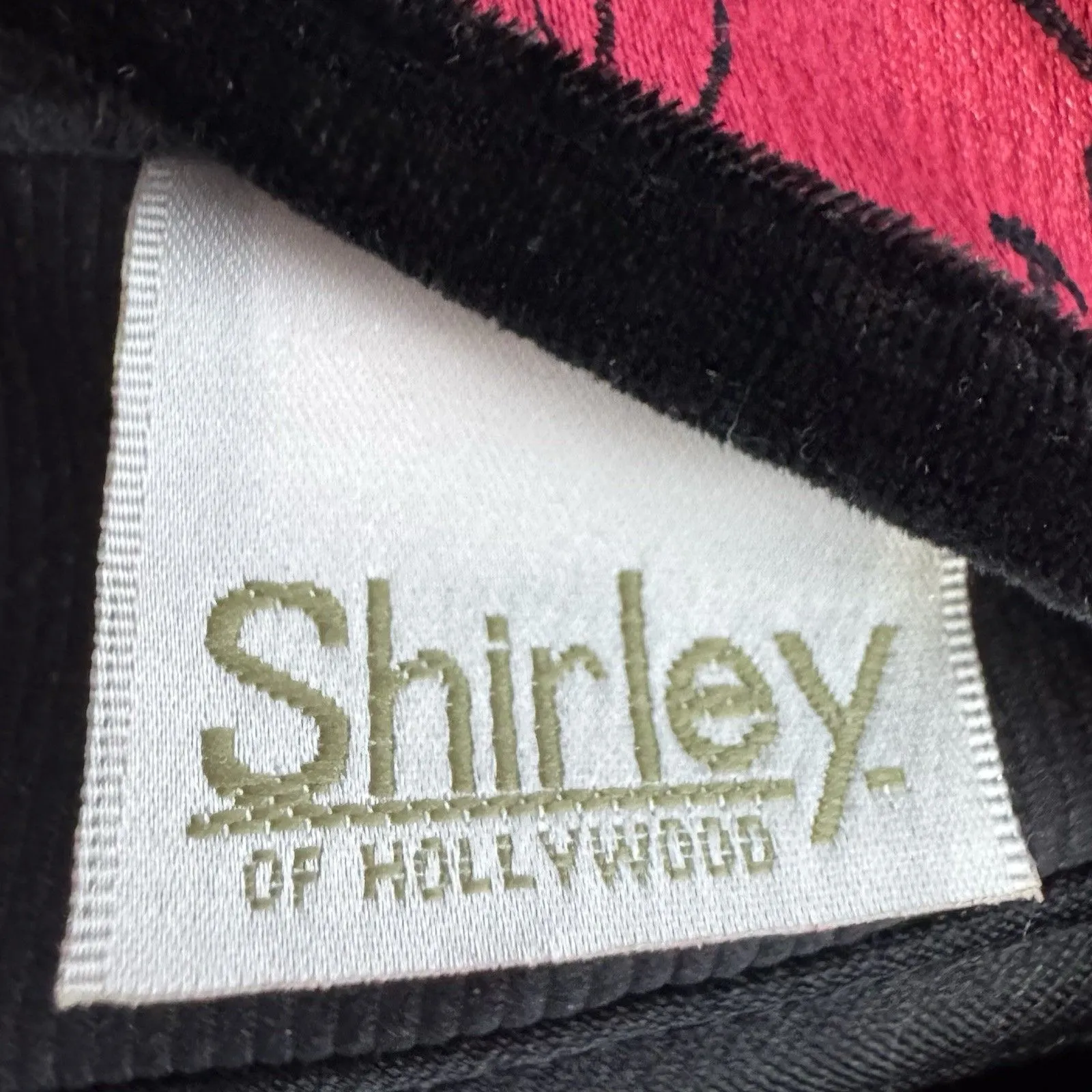 Shirley Satin Velvet Floral Lace Up Corset Top Size 34 Black Red Goth Vamp Y2K - Image 7