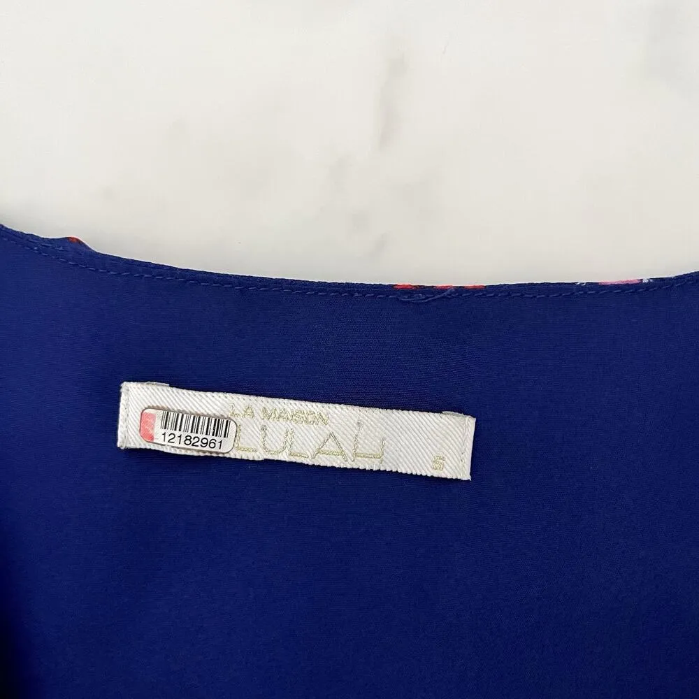 La Maison Talulah The Yearning Ruffle Midi Dress Purple Floral Romantic Boho S - Image 5