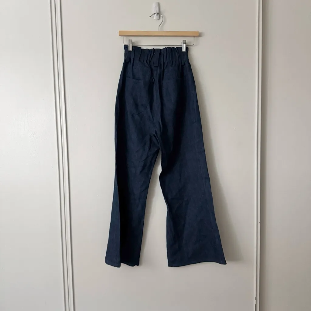 Emerson Fry S Tulip Wide Leg Pants in Midnight Blue - Image 11