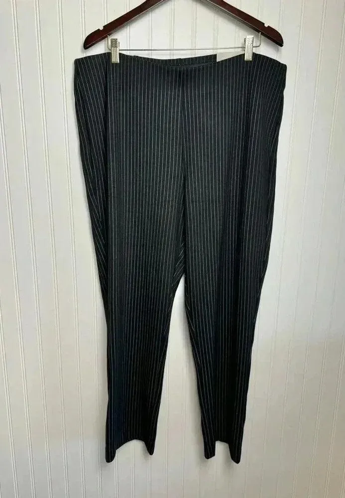 NWT Chico's So Slimming Juliet pinstripe straight leg pants size 18R R8 - Image 5
