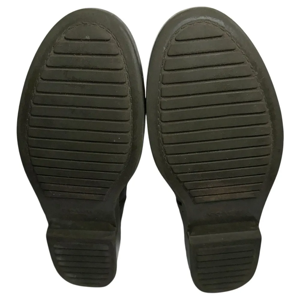 Coach Women’s Size 9 Fatigue Army Green Lester Shiny Rubber Rain Water Boots - Image 8