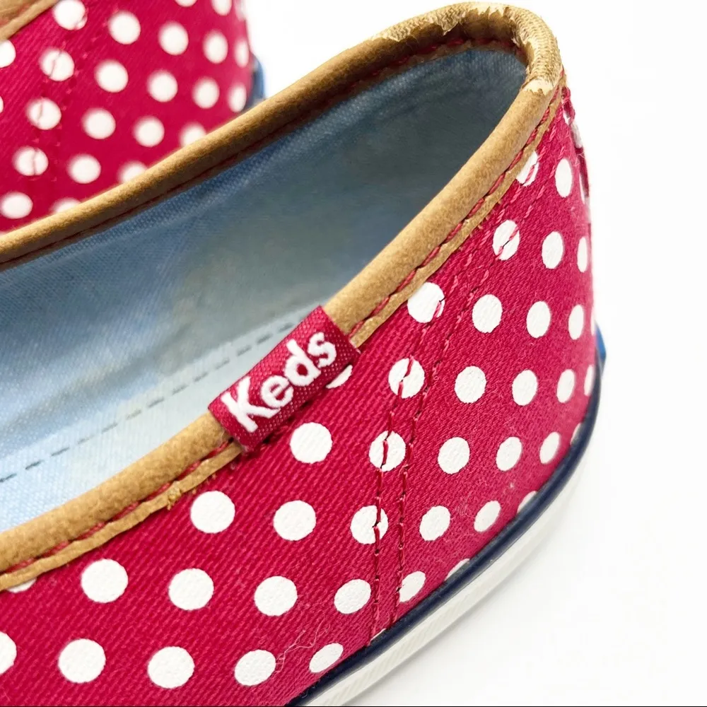 KEDS Red And White Polka Dot Minnie Mouse Inspired Canvas Shoes, Size 6.5 - Image 6