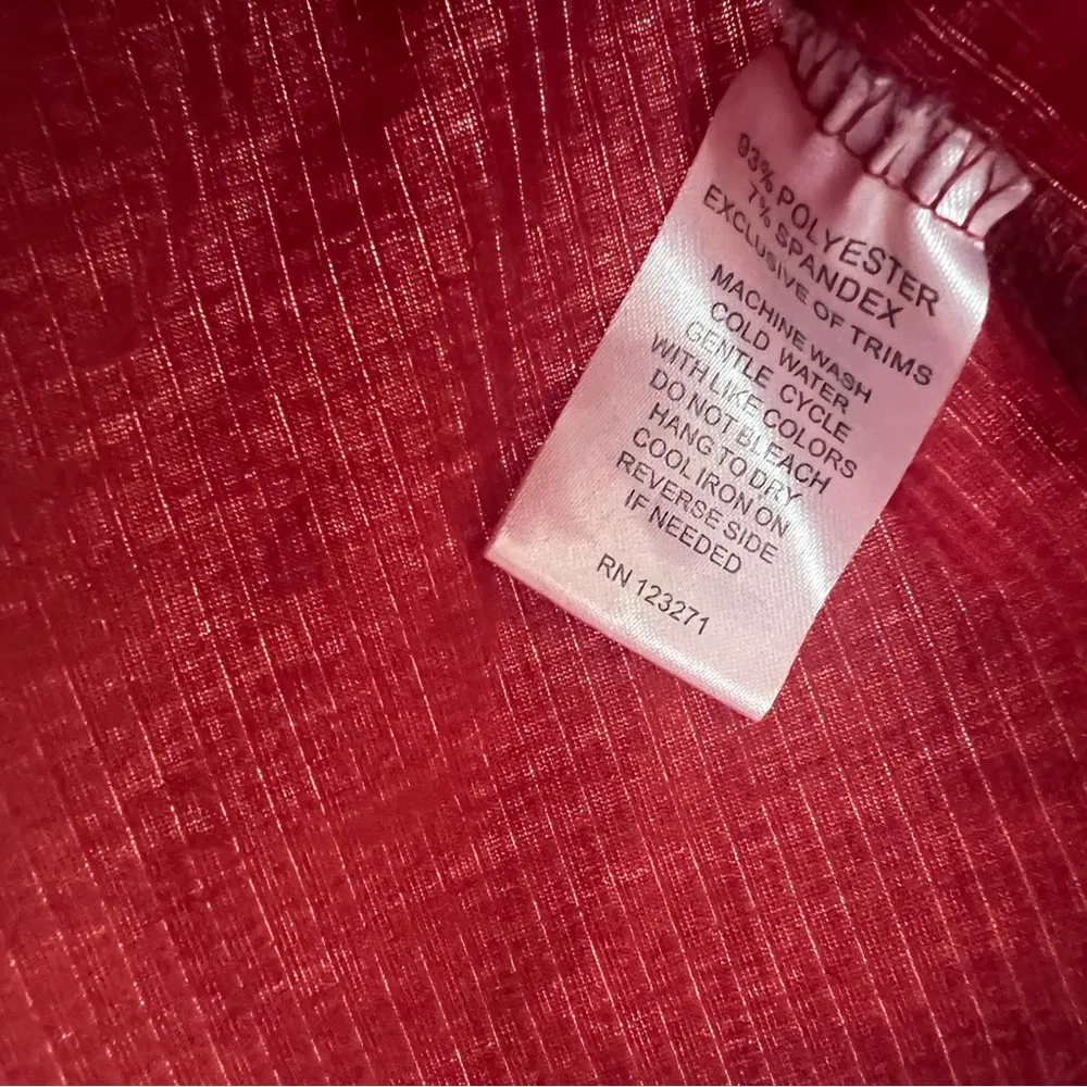 Wishful Park Large Red Ribbed Top. - Image 3