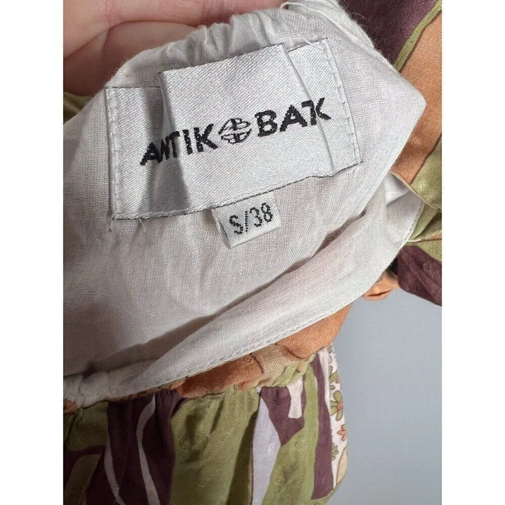 NEW Antik Batik Bahia Knoty Dress Size Small Green Khaki Maxi‎ - Image 7