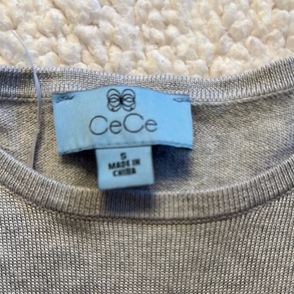 CeCe Long Sleeve Dress in Light Gray - Image 2