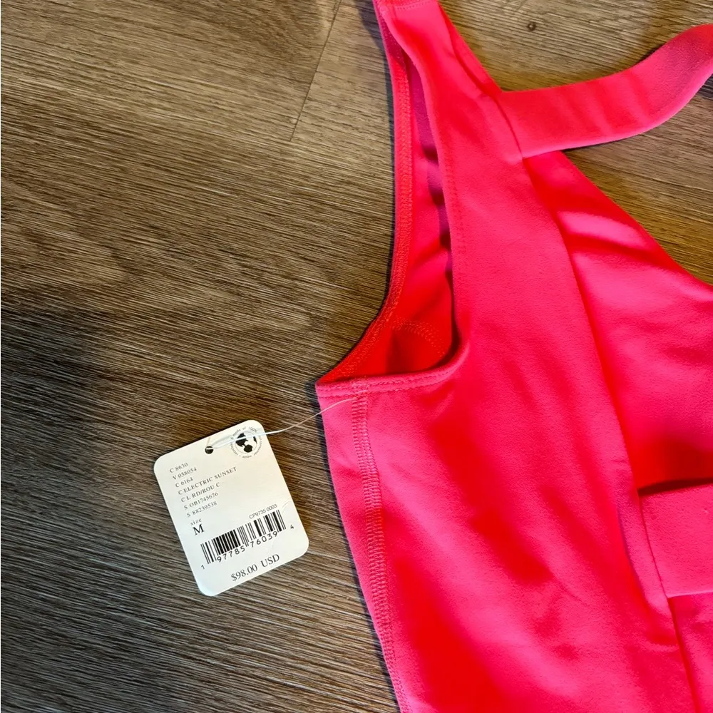 FP MOVEMENT Never Better Onesie Romper Neon Coral NWT Pink Size M - Image 11