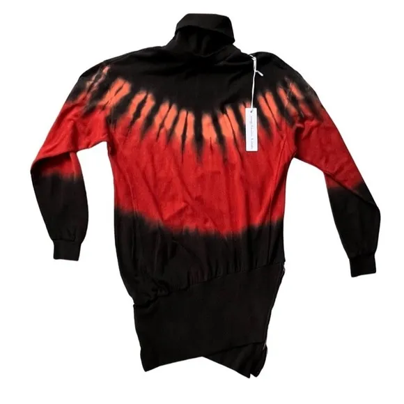 Young Fabulous & Broke Tie Dye Asymmetrical Turtleneck Dress - Image 2