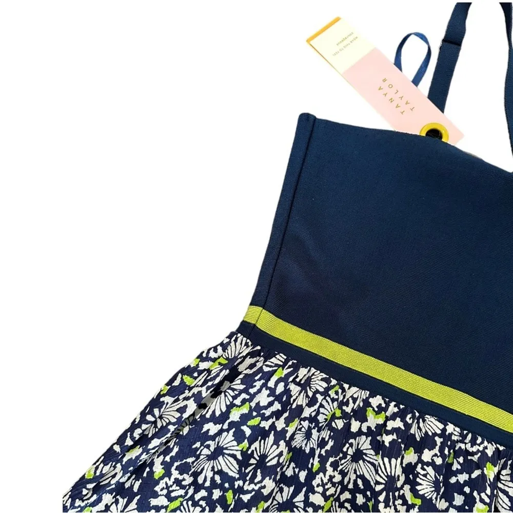 NWT Tanya Taylor Fifi Women's Maxi Dress in Confetti Navy Blue Size Medium - Image 16