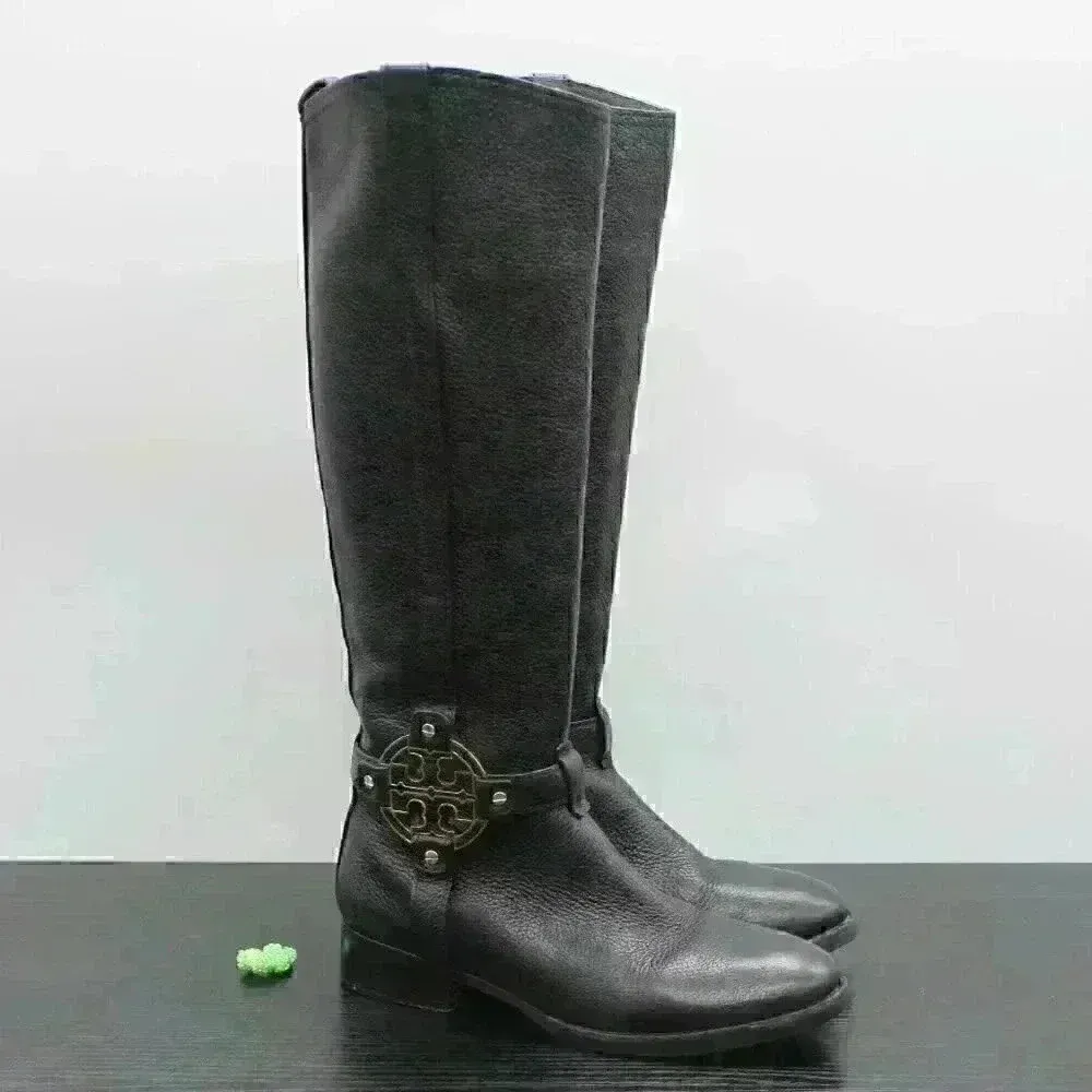 Tory Burch Amanda Black Leather Tall Knee - Image 3