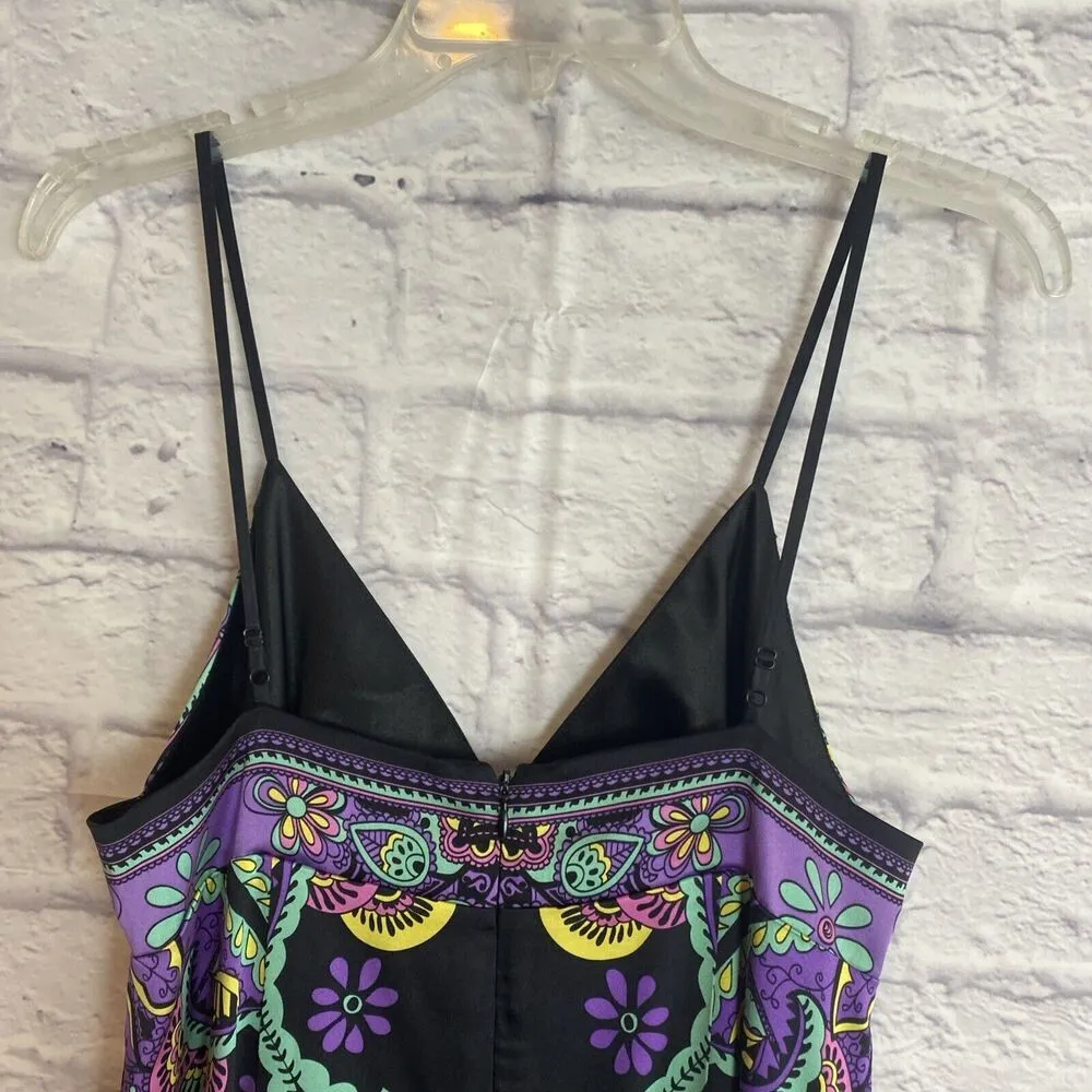 ECI Women’s Boho Silk Blend Special Occasion Cocktail Slip Dress Size 8 - Image 6