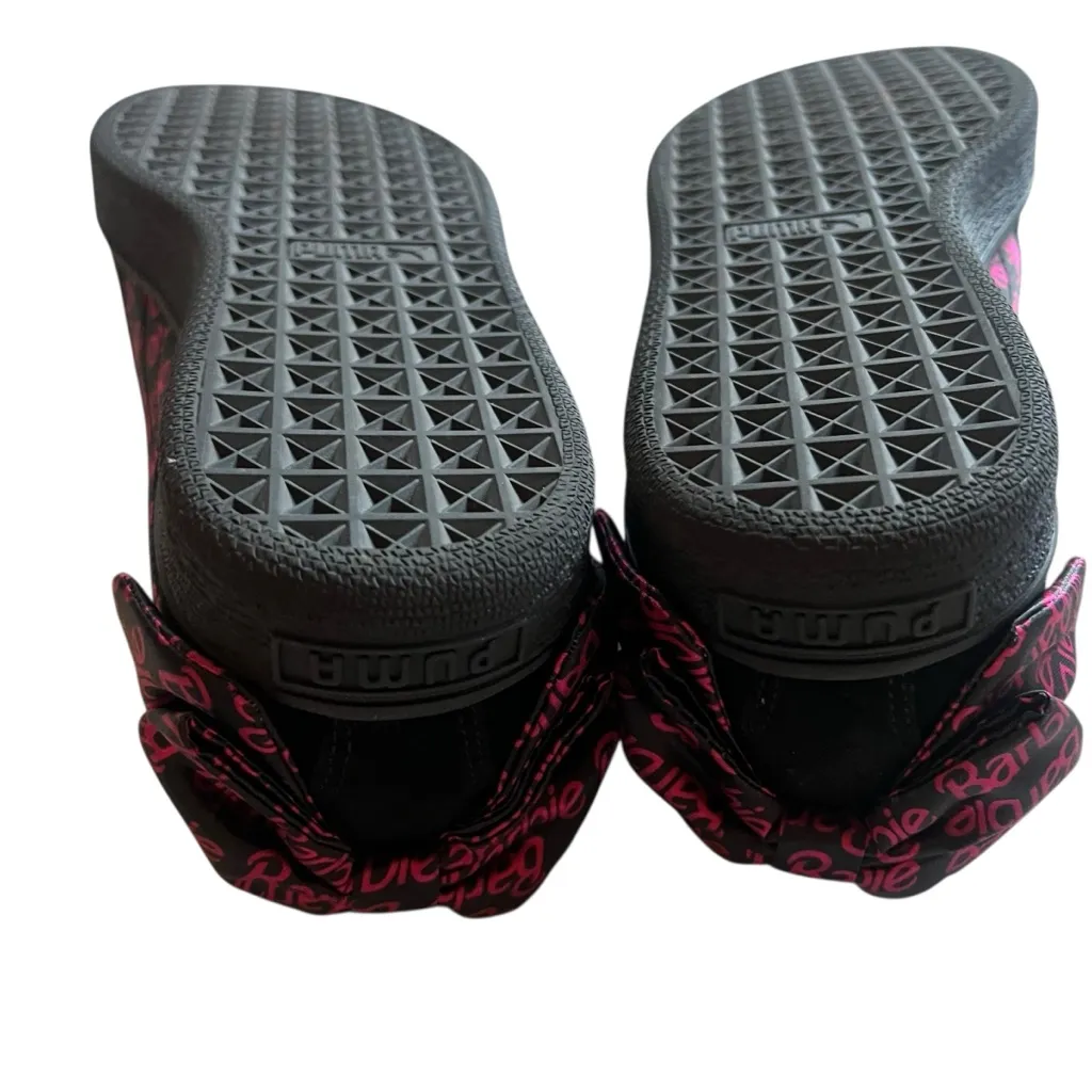 Puma x Barbie 50 Year Anniversary Colab Black Suede Sneakers Size 8 - Image 13