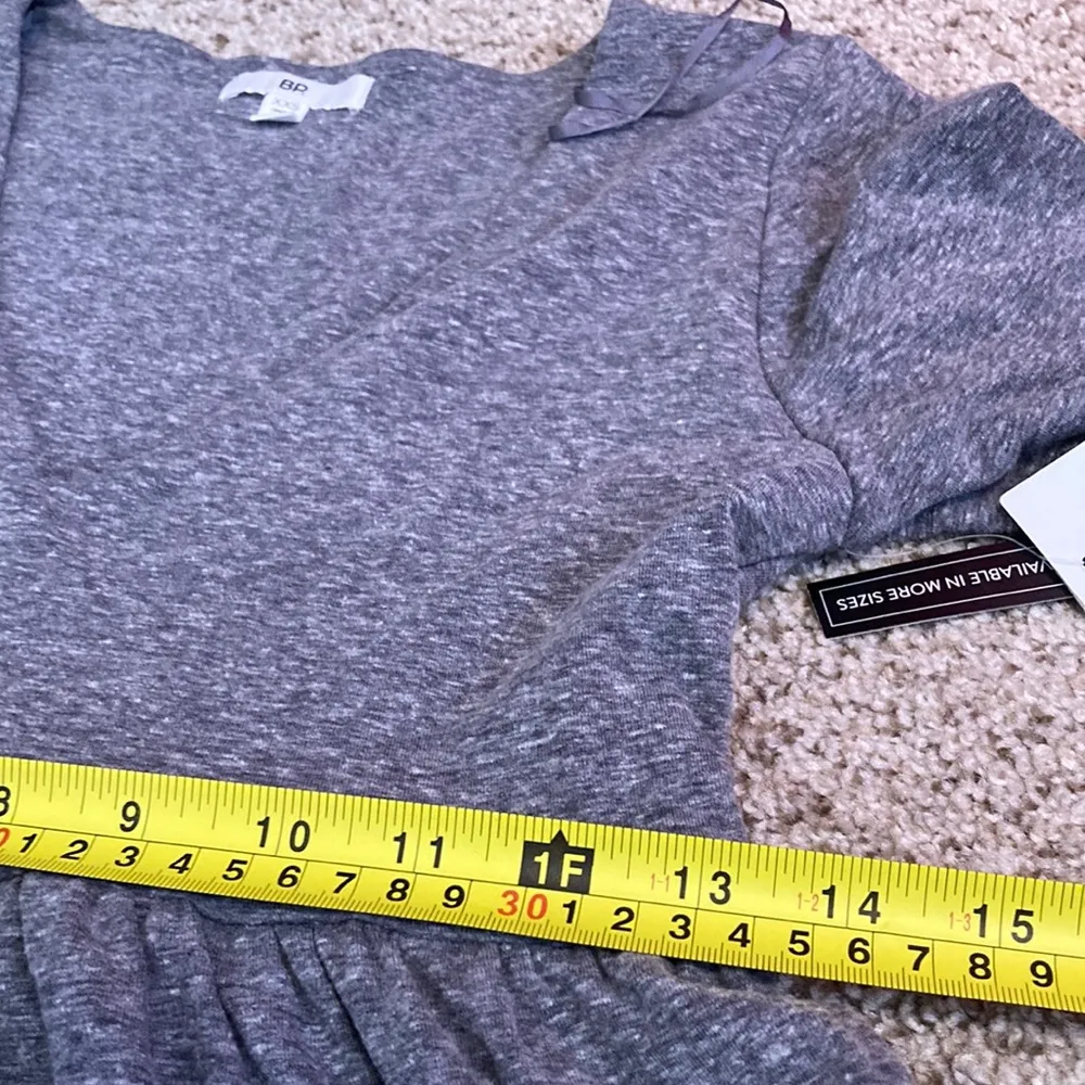 NORDSTROM BP NEW V NECK LONG SLEEVE MINI DRESS - Image 4