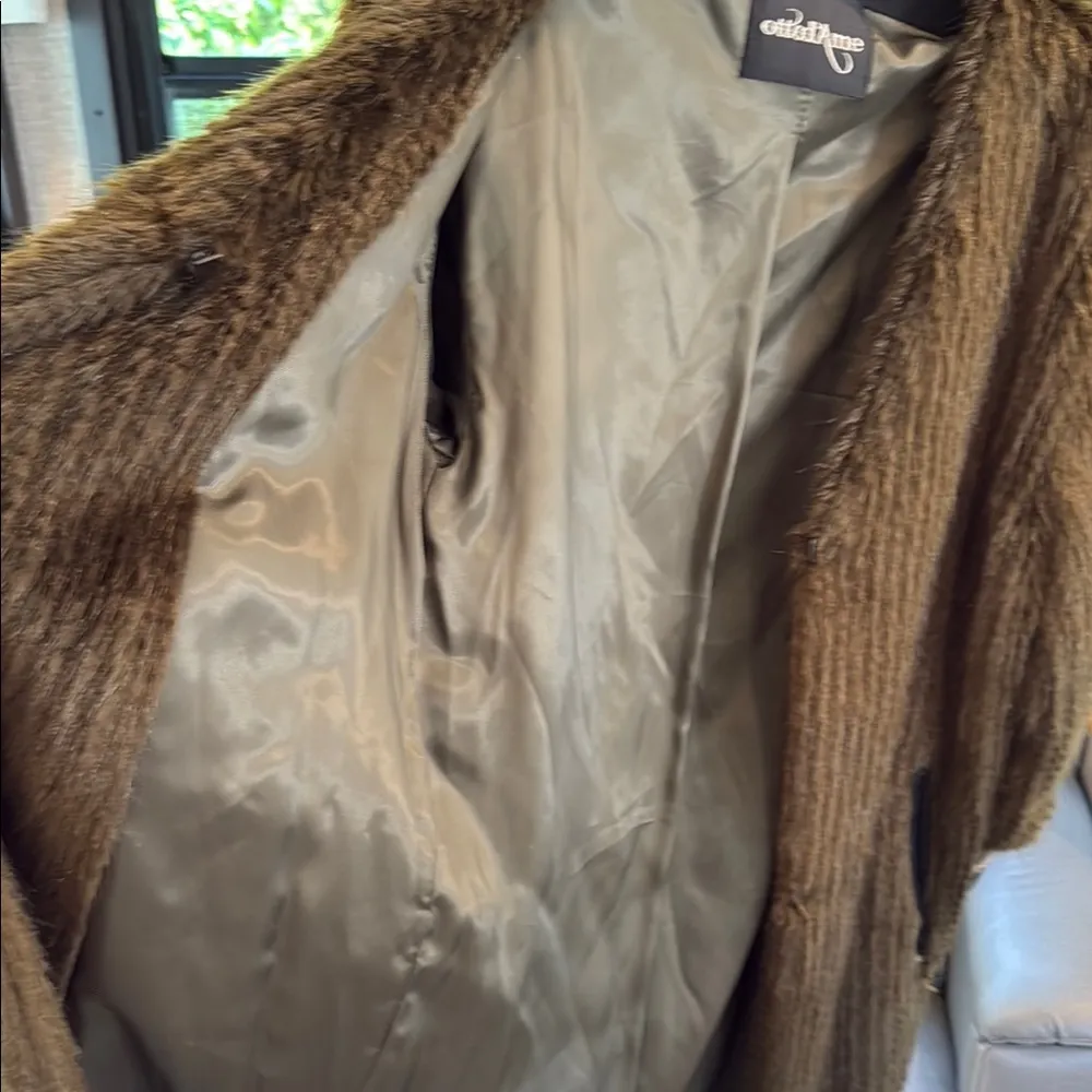 NWOT OTTOD AME green Teddy Jacket with Soft Texture and Relaxed Fit Brown Size 4 - Image 11