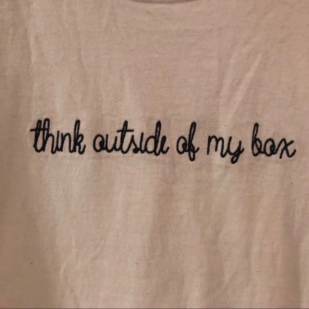 Feminist Embroidered Tee White Size XL - Image 2