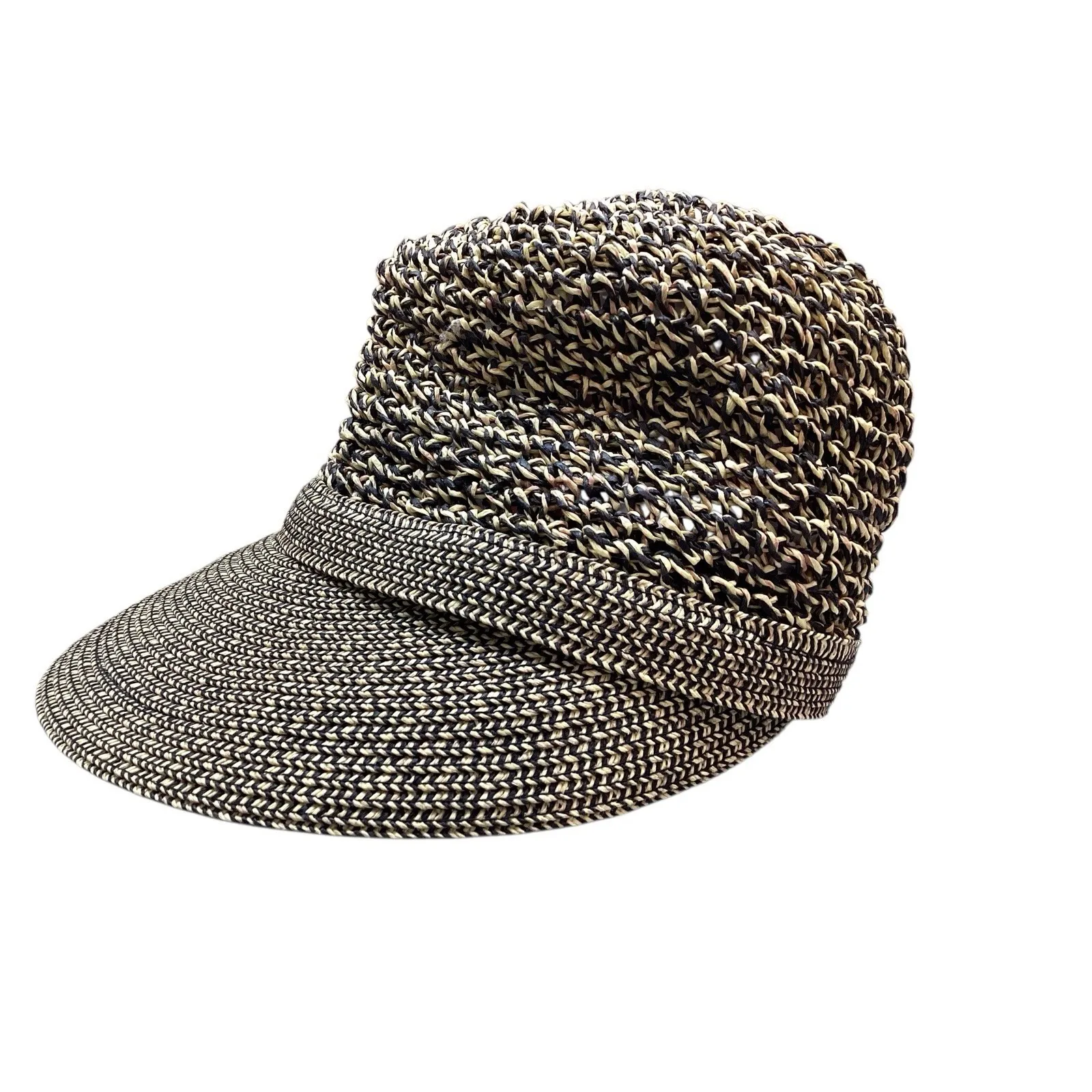 Scala Hat | Natural Paper & Nylon | Women's‎ | Front Rimmed With Bow - Image 5