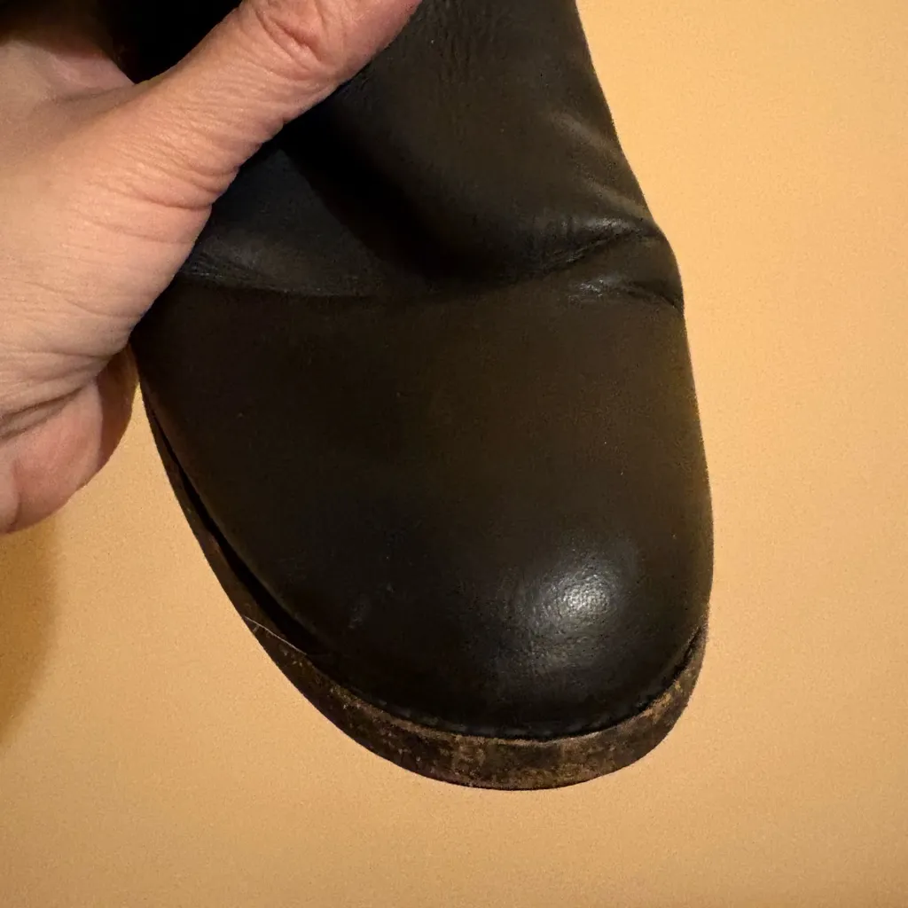 Frye Melissa Black Button Knee High Leather Boots - Image 9