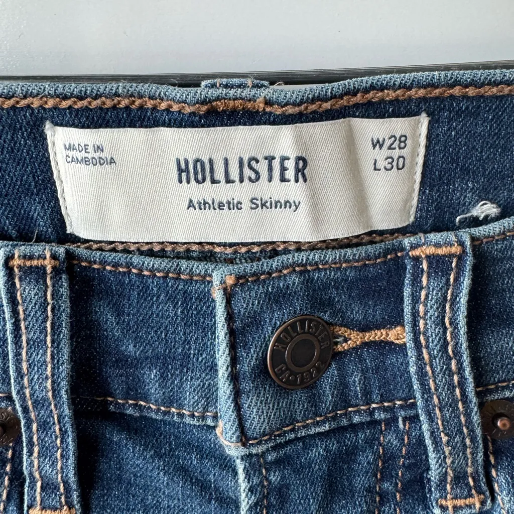 Hollister NEW NWT Athletic Skinny jeans Size‎ 28x30 Womens - Image 4
