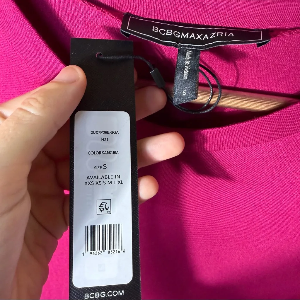 NEW BCBGMaxAzria Jace Drop Waist Long Sleeve Maxi Dress Size Small - Image 10