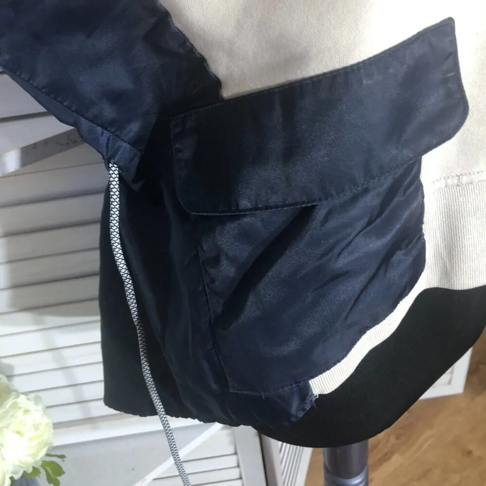 Korea Fashion Oversized Long Sleeve Top BTS Style Cream Blue S - Image 5