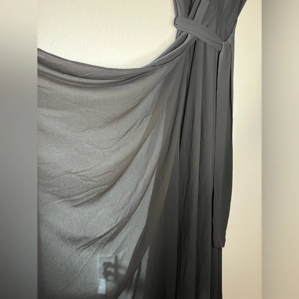 Meghan Los Angeles Jasmine Faux Wrap High Slit Maxi Dress - Image 8