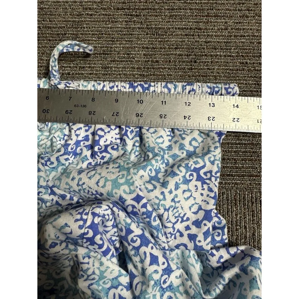 RALPH LAUREN Pajamas Womens Small Black Label Blue Capri & Top Sleepwear Set - Image 8