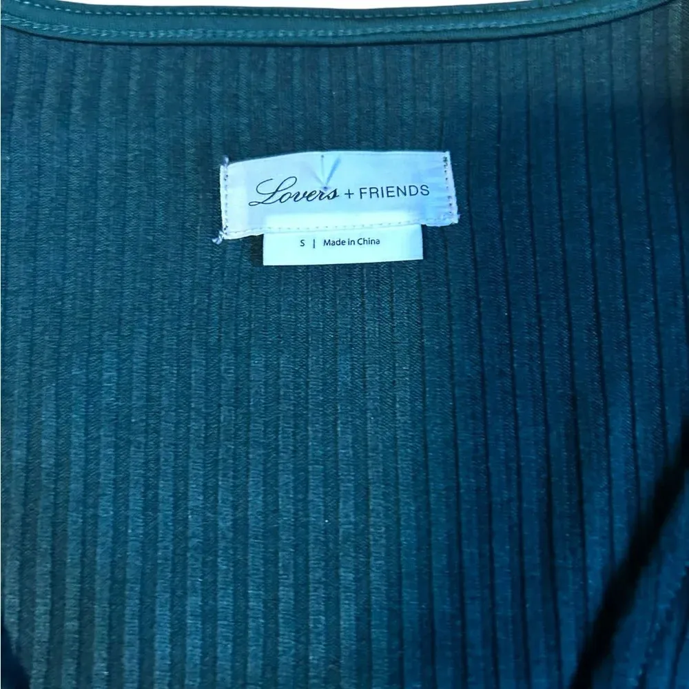 Revolve Lovers + Friends Green Flounce Juniper Dress Size Small Emerald Green - Image 7