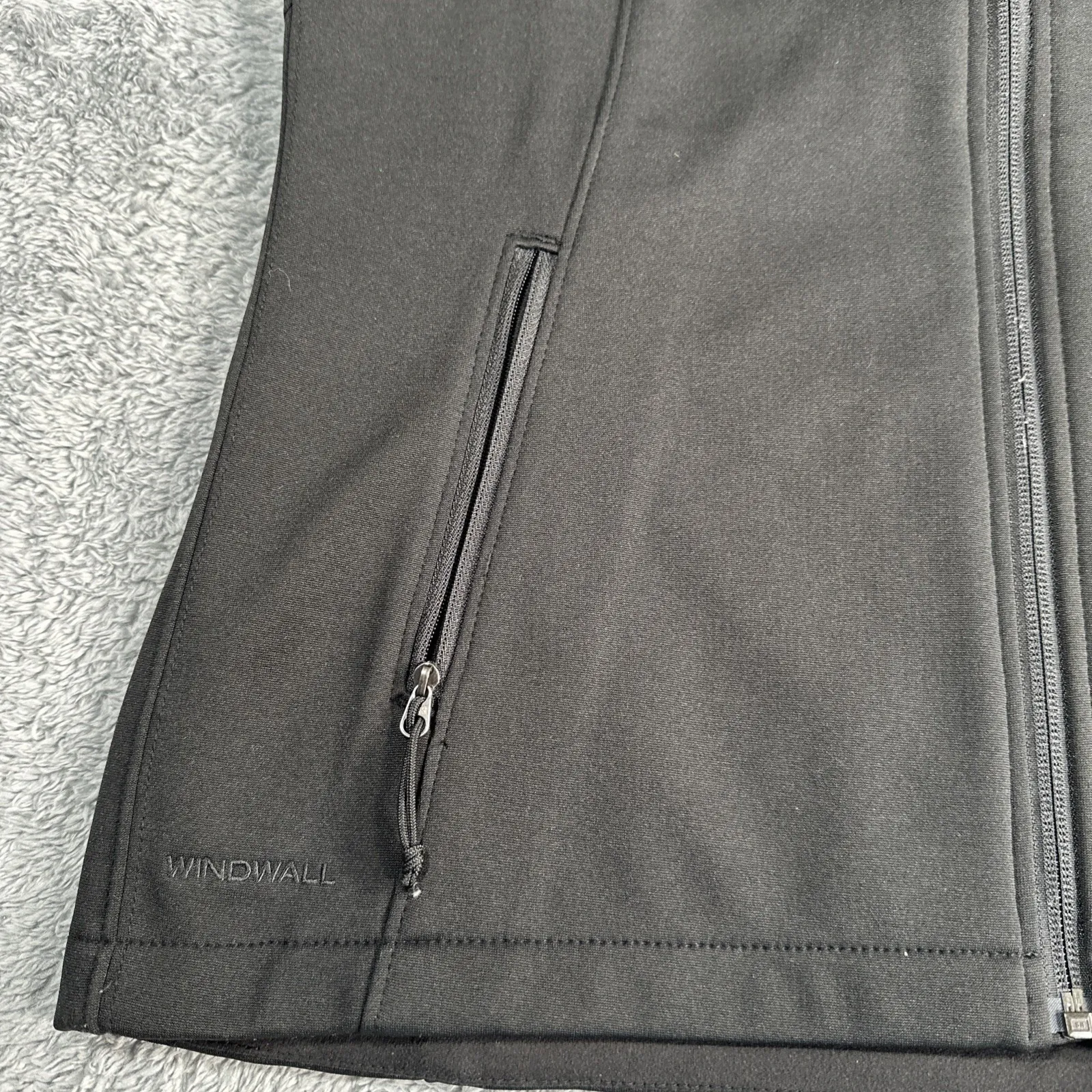 North Face Windwall Vest Soft Shell Black Outdoor Performance Women SZ S Clayco - Image 3