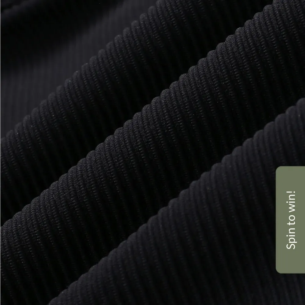 Berlook Contrast Triangle Halter Bikini Top and Contrast Tie Bikini Bottom Black Size M - Image 13