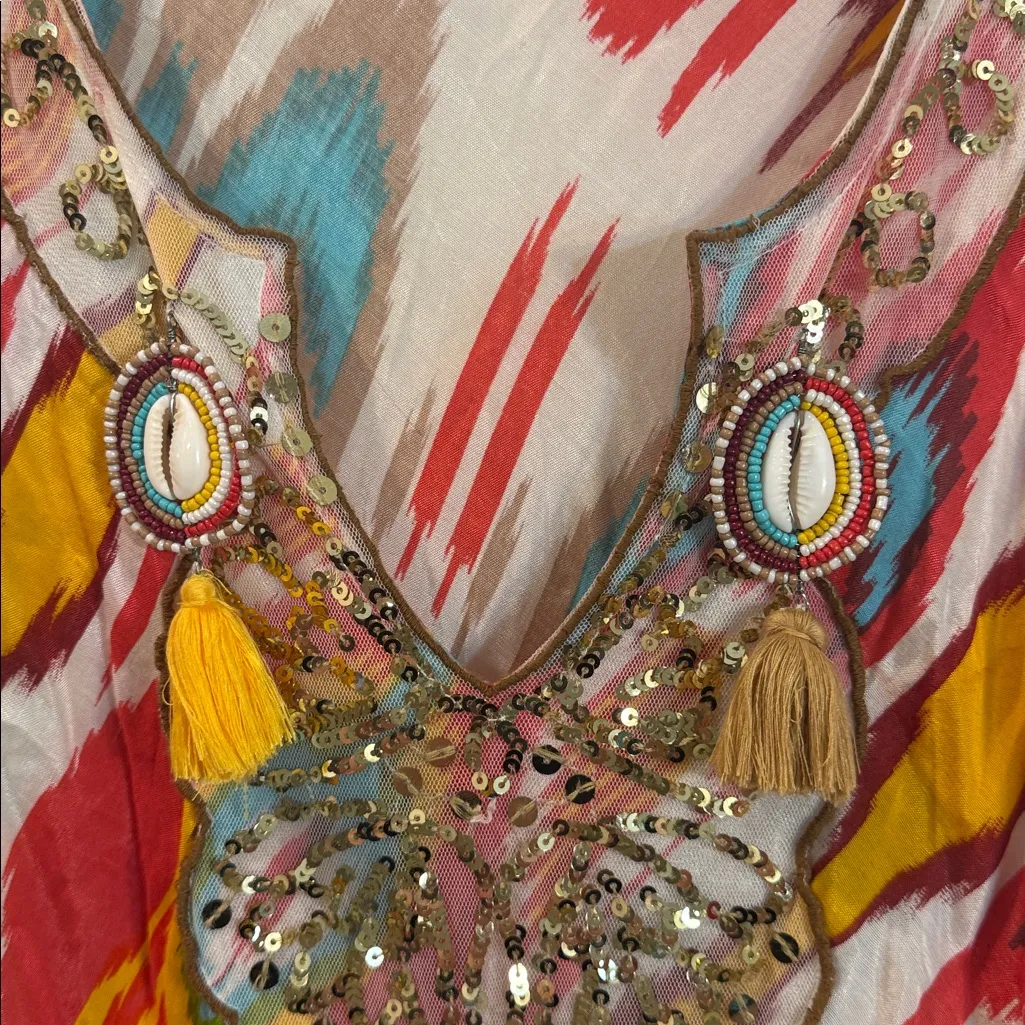 Miss June Paris Maxi dress medium Red - Image 3