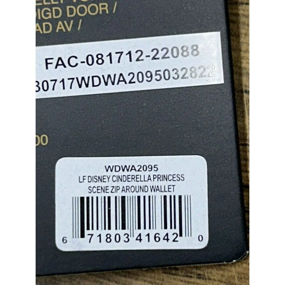 NWT LOUNGEFLY DISNEY Zip Wallet CINDERELLA ROYAL WEDDING Mice Princess Prince - Image 10