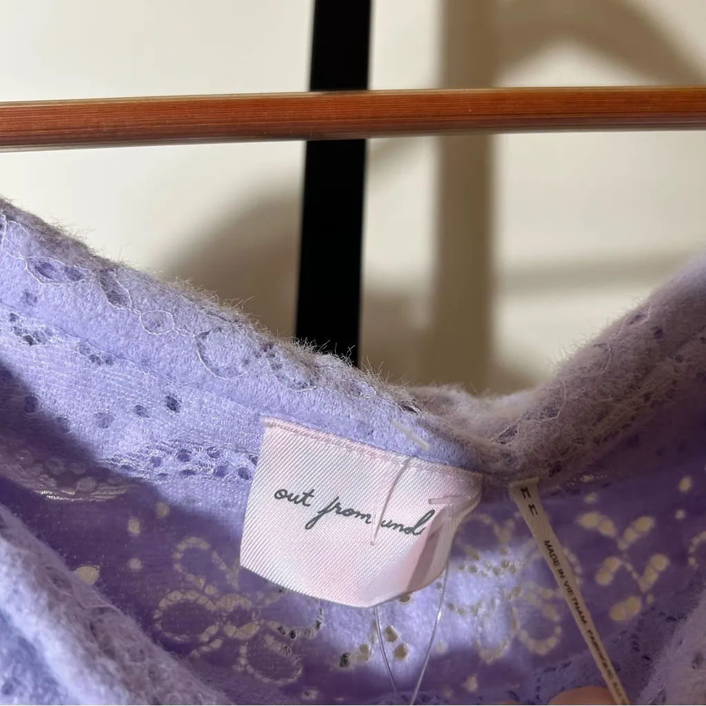 Urban Outfitters Out From Under Caroline Lace Off The Shoulder Top NWT Size M - Image 5