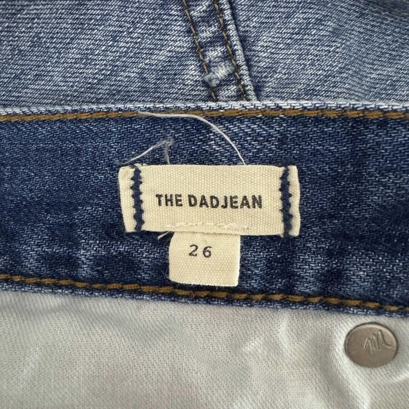 Madewell Jeans Women 4 26 Blue The Dad Jean Sloucky Fading Distressed Destroyed‎ - Image 7