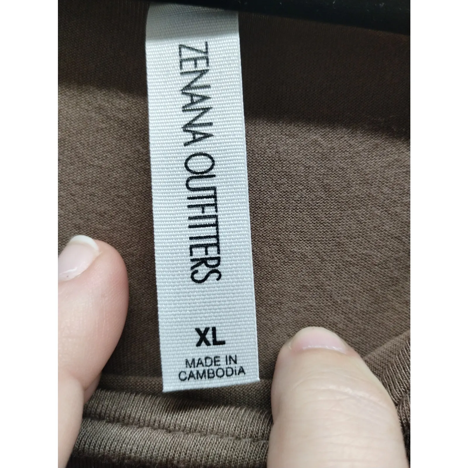 Zenana Outfitters Size XL Brown Stretchy Sleeveless Midi Dress with Pockets - Image 4