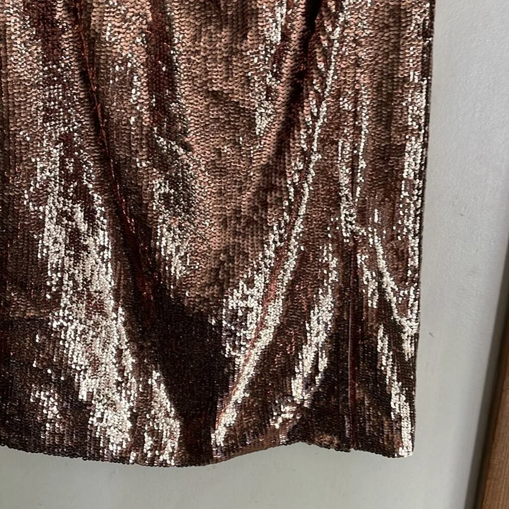 J. Crew Rose Gold Sequin Skirt - Image 9