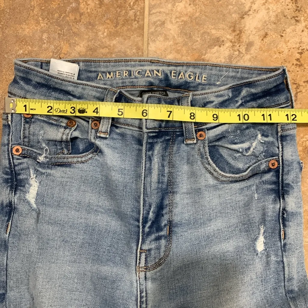 American Eagle High Rise Jegging Jeans 00 Short - Image 5