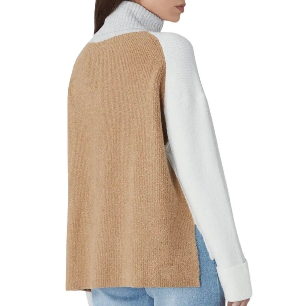 NWT French Connection Flossy Soft Turtleneck Ribbed Wool Blend Sweater Sz XS - Image 2