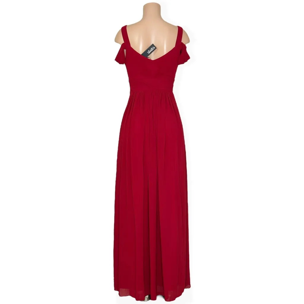 LULUS Ocean of Elegance Maxi Dress, Wine Red, XS - Image 8