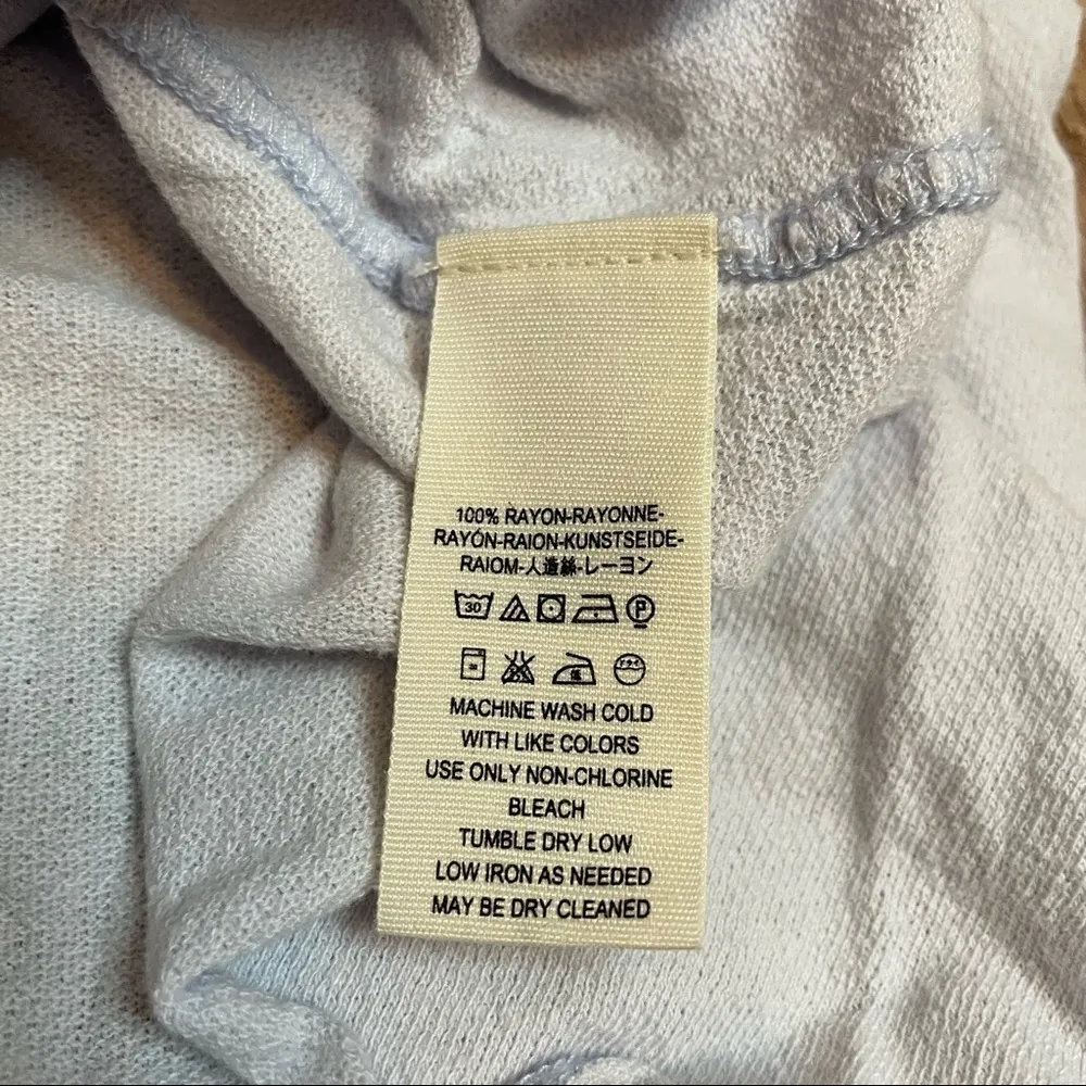 Free People We The Free Coconut Gathered Tee Top Size Small - Image 6