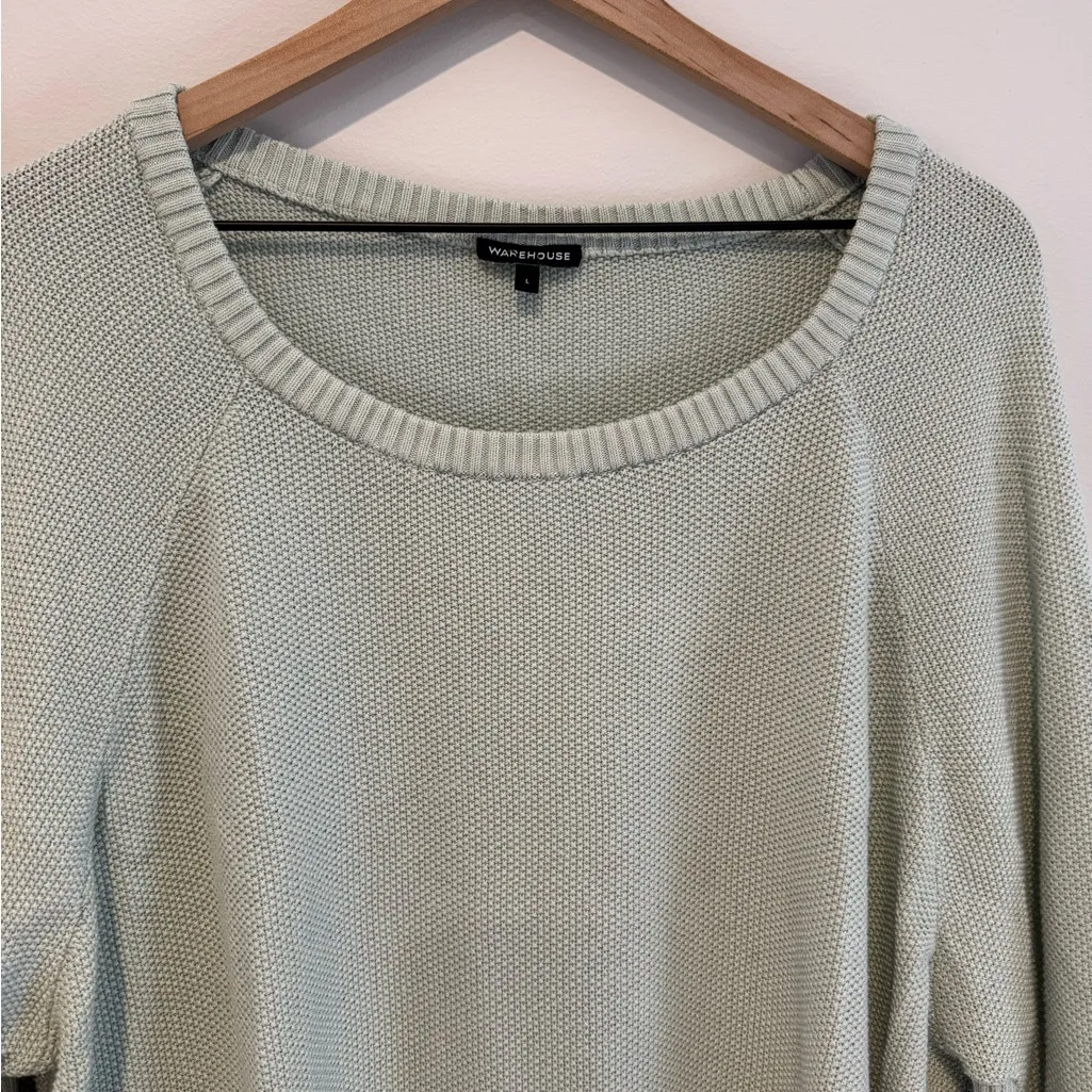 Warehouse‎ Light Green Sweater Size L Size L - Image 2