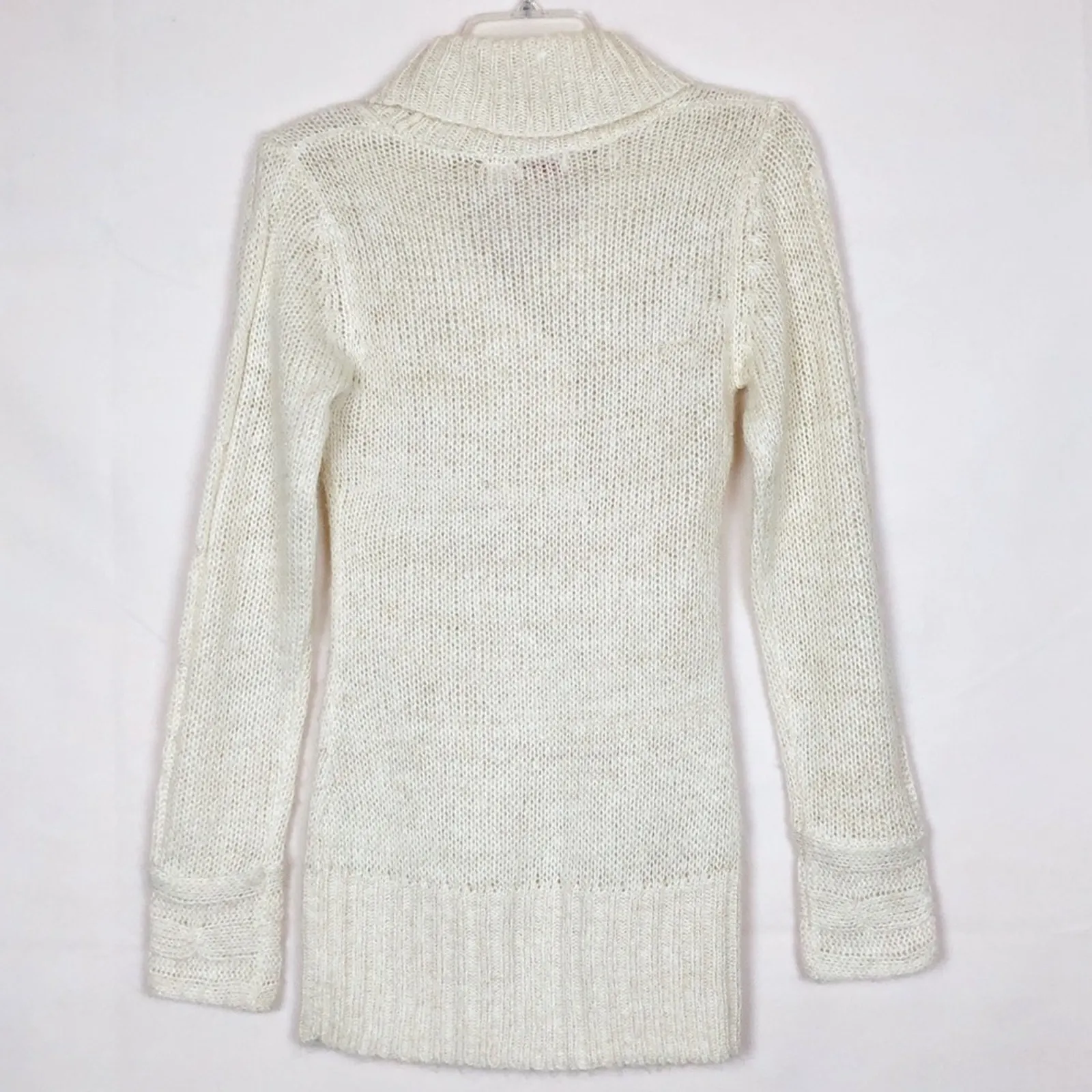 Bongo Y2K Pullover Cream Knit Sweater Juniors Size Medium - Image 2